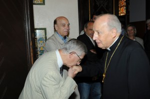 El Prelado de la Obra a su llegada a Montalegre