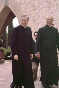 San  Josemaría y D. Álvaro en Castelldaura, el 20-XI-1972
