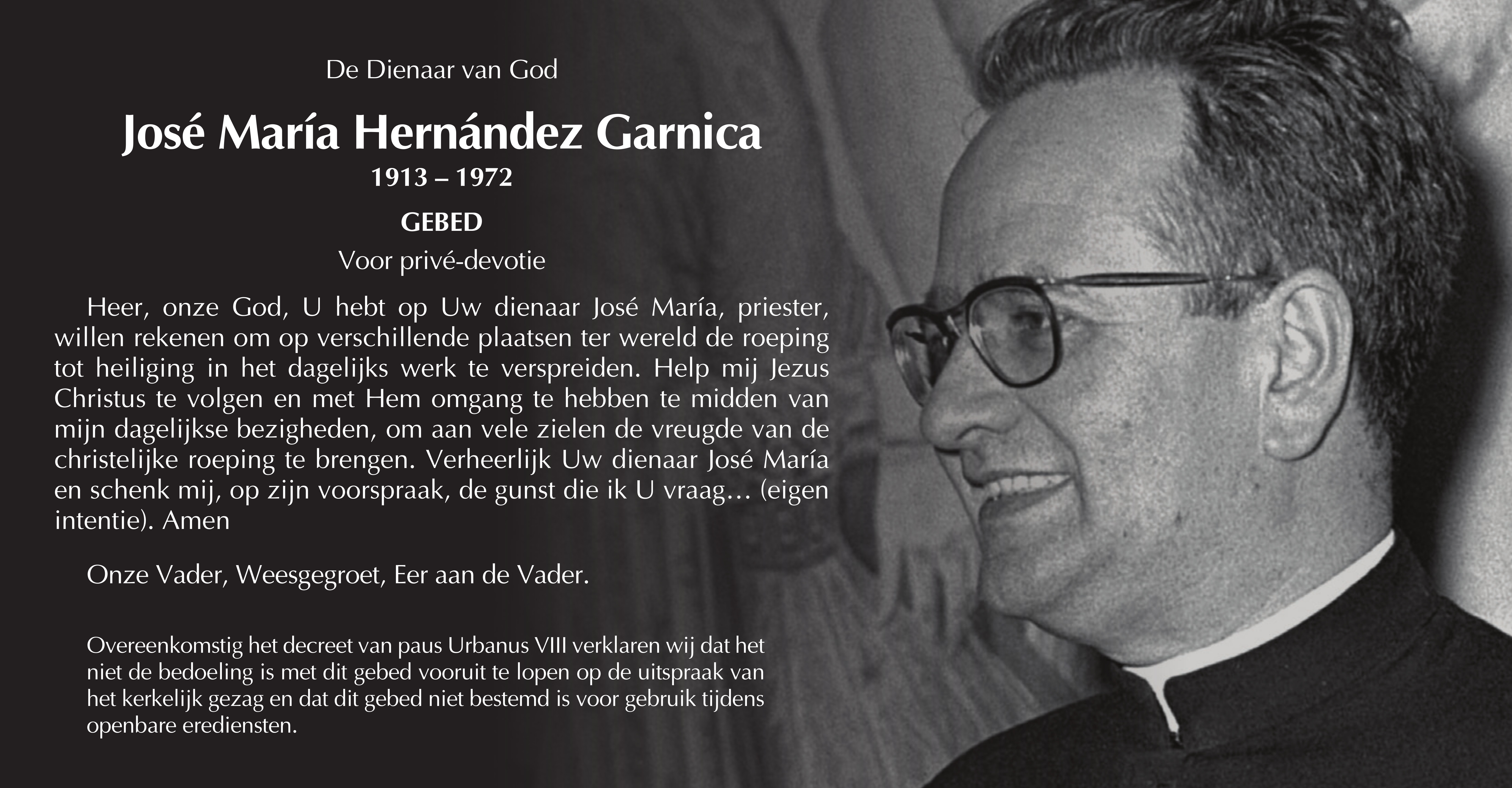 Oración para la devoción privada en neerlandés