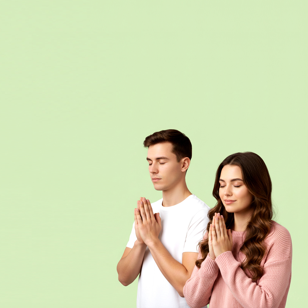 Pareja reza a Don Chiqui