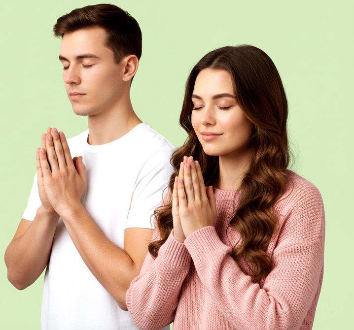 Pareja reza a Don Chiqui